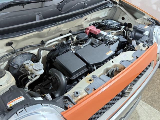 ハスラー Ｘ　シートヒーター　レーダーＢＳ　衝突被害軽減Ｂ　ＥＳＣ　ＨＩＤオートライト　フォグ　Ｐスタート　Ａストップ　ＣＤ　オートエアコン　スマートキー　純正１５インチＡＷ　ウィンカー付電格ミラー　フルフラット（79枚目）