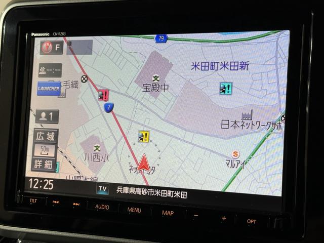 スペーシアカスタム ハイブリッドGS 全方位M シートH HUD ETC PSD DSBS LEDオートライト フォグ 衝突軽減B ESC レーンアシスト クリソナ Pスタート フルセグナビ BT DVD ステリモ AAC 純正14AW(60枚目)