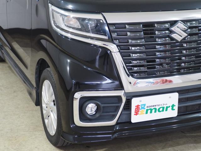 スペーシアカスタム ハイブリッドGS 全方位M シートH HUD ETC PSD DSBS LEDオートライト フォグ 衝突軽減B ESC レーンアシスト クリソナ Pスタート フルセグナビ BT DVD ステリモ AAC 純正14AW(66枚目)