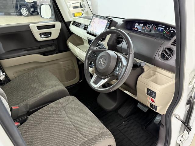 N-BOX G・EXターボホンダセンシング Bカメラ ETC 両PSD ACC フルセグナビ BT DVD LEDオートライト 衝突軽減B ESC レーンアシスト Pスタート パドルシフト ステリモ AAC スマートキー ウィンカー付電格ミラー(24枚目)