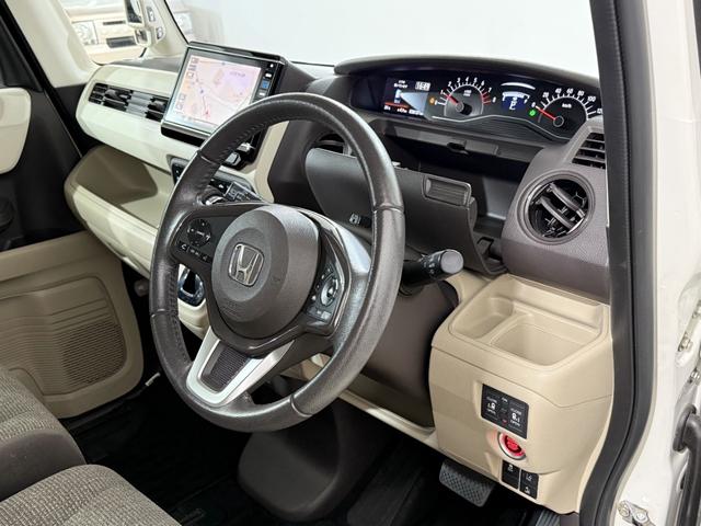 N-BOX G・EXターボホンダセンシング Bカメラ ETC 両PSD ACC フルセグナビ BT DVD LEDオートライト 衝突軽減B ESC レーンアシスト Pスタート パドルシフト ステリモ AAC スマートキー ウィンカー付電格ミラー(52枚目)