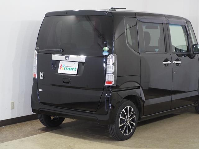 N-BOX G ターボSSパッケージ Bカメラ ETC 両PSD クルコン ナビTV DVD ESC HIDオートライト Pスタート パドルシフト ステリモ AAC 社外14インチAW ウィンカー付電動格納ミラー シートハイトアジャスター(77枚目)