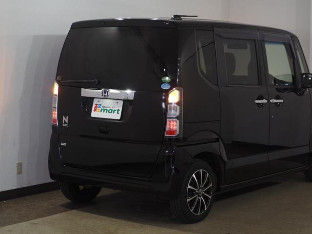 N-BOX G ターボSSパッケージ Bカメラ ETC 両PSD クルコン ナビTV DVD ESC HIDオートライト Pスタート パドルシフト ステリモ AAC 社外14インチAW ウィンカー付電動格納ミラー シートハイトアジャスター(78枚目)