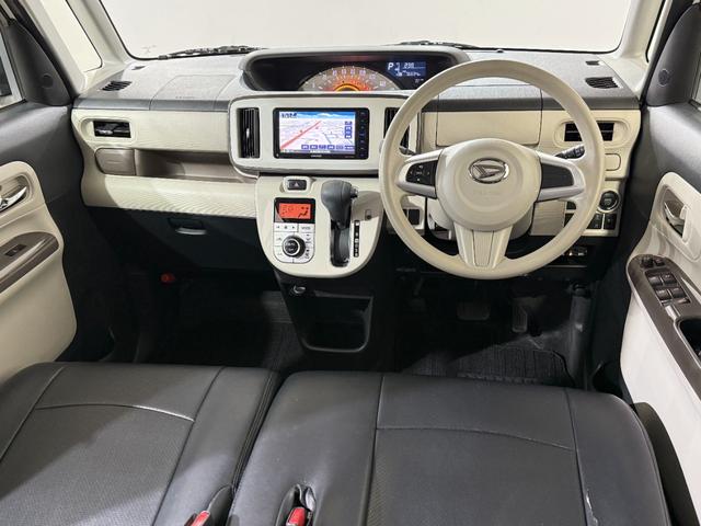 ムーヴキャンバス Ｘメイクアップ　ＳＡＩＩ　ＥＴＣ　フルセグナビ　ＢＴ　ＤＶＤ　ＣＤ　オートライト　フォグ　衝突軽減Ｂ　ＥＳＣ　Ｐスタート　Ａストップ　ステリモ　ＡＡＣ　スマートキー　電格ミラー　ベンチシート　黒革調シートカバー　シートリフター（7枚目）