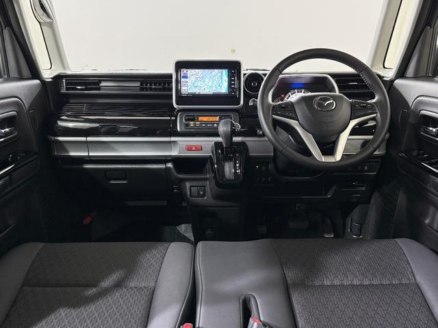 フレアワゴンカスタムスタイル ハイブリッドＸＴ　ターボ　Ｂカメラ　ＥＴＣ　シートＨ　両ＰＳＤ　クルコン　フルセグナビ　ＢＴ　ＤＶＤ　ＬＥＤオートライト／フォグ　衝突軽減Ｂ　レーンアシスト　クリソナ　パドルシフト　ステリモ　純正１５ＡＷ　ハーフレザー（7枚目）