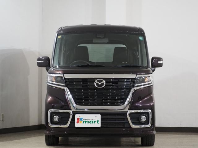 フレアワゴンカスタムスタイル ハイブリッドＸＴ　ターボ　Ｂカメラ　ＥＴＣ　シートＨ　両ＰＳＤ　クルコン　フルセグナビ　ＢＴ　ＤＶＤ　ＬＥＤオートライト／フォグ　衝突軽減Ｂ　レーンアシスト　クリソナ　パドルシフト　ステリモ　純正１５ＡＷ　ハーフレザー（16枚目）