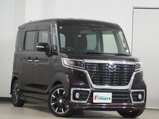 フレアワゴンカスタムスタイル ハイブリッドＸＴ　ターボ　Ｂカメラ　ＥＴＣ　シートＨ　両ＰＳＤ　クルコン　フルセグナビ　ＢＴ　ＤＶＤ　ＬＥＤオートライト／フォグ　衝突軽減Ｂ　レーンアシスト　クリソナ　パドルシフト　ステリモ　純正１５ＡＷ　ハーフレザー（17枚目）