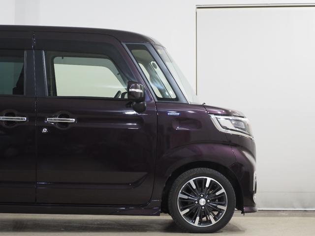 フレアワゴンカスタムスタイル ハイブリッドＸＴ　ターボ　Ｂカメラ　ＥＴＣ　シートＨ　両ＰＳＤ　クルコン　フルセグナビ　ＢＴ　ＤＶＤ　ＬＥＤオートライト／フォグ　衝突軽減Ｂ　レーンアシスト　クリソナ　パドルシフト　ステリモ　純正１５ＡＷ　ハーフレザー（18枚目）