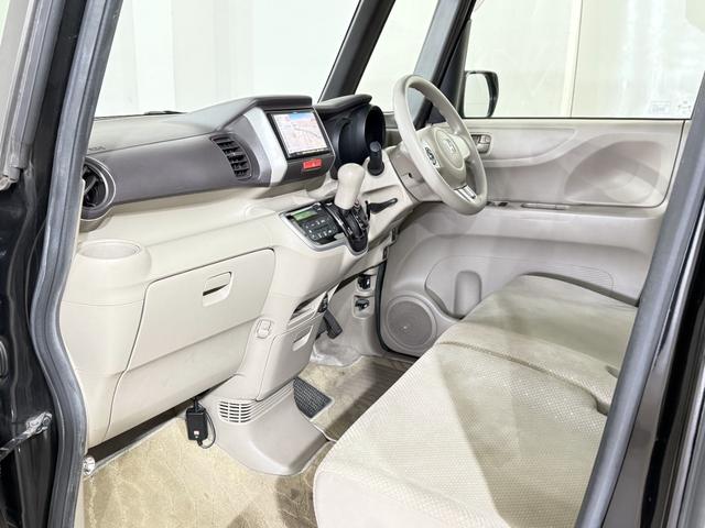 N-BOX G・Lパッケージ ETC 電動スライド ナビTV CD 社外14AW 横滑り防止 Pスタート アイドリングストップ ステアリングスイッチ オートエアコン スマートキー ウィンカー付電格ミラー レベライザー ベンチシート(46枚目)