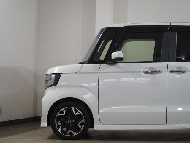 N-BOXカスタム G・EXターボホンダセンシング Bカメラ ETC シートH 両PSD ACC フルセグナビ BT DVD LEDオートライト/フォグ Pスタ パドルシフト ステリモ 純正15AW 助手席スーパースライド ハーフレザー Rサンシェード(39枚目)