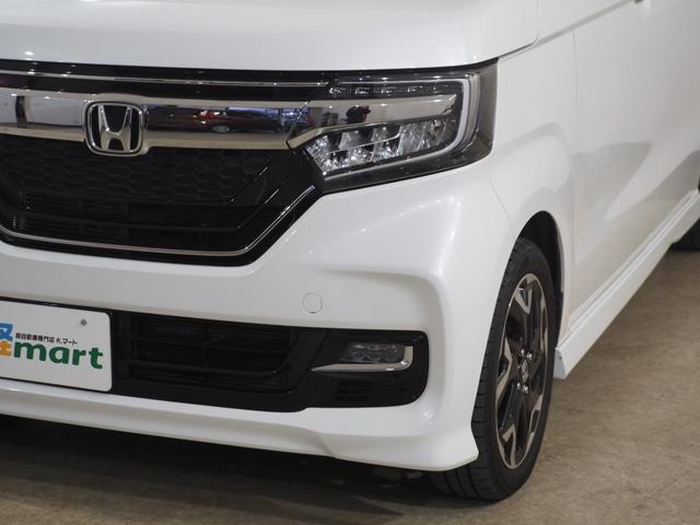 N-BOXカスタム G・EXターボホンダセンシング Bカメラ ETC シートH 両PSD ACC フルセグナビ BT DVD LEDオートライト/フォグ Pスタ パドルシフト ステリモ 純正15AW 助手席スーパースライド ハーフレザー Rサンシェード(67枚目)