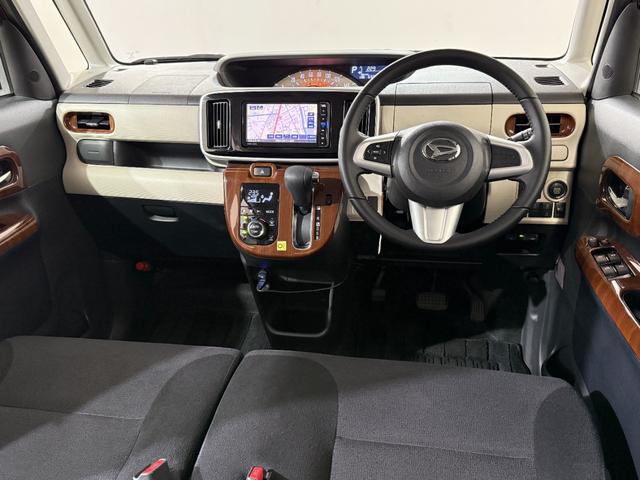 ムーヴキャンバス Ｘメイクアップ　ＳＡＩＩ　ＥＴＣ　フルセグナビ　ＢＴ　ＤＶＤ　ＣＤ　オートライト　フォグ　衝突軽減Ｂ　ＥＳＣ　Ｐスタート　Ａストップ　ステリモ　ＡＡＣ　スマートキー　スペアキー付　電格ミラー　ベンチシート　運転席シートリフター（7枚目）