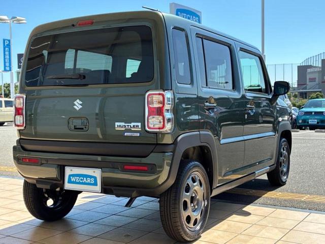 ハスラー ハイブリッドＧ　保証書／セーフティサポート（スズキ）／シートヒーター　前席／車線逸脱防止支援システム／ヘッドランプ　ＬＥＤ／ＥＢＤ付ＡＢＳ／横滑り防止装置／アイドリングストップ／エアバッグ　運転席　ＬＥＤヘッドランプ（3枚目）