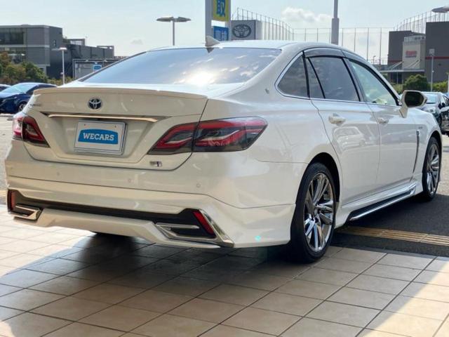 クラウンハイブリッド S Cパッケージ 純正エアロ/保証書/純正 8インチ SDナビ/衝突安全装置/シートヒーター/車線逸脱防止支援システム/シート フルレザー/ヘッドランプ LED/Bluetooth接続/ETC2.0/EBD付ABS(3枚目)