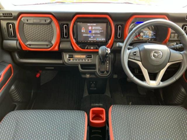 フレアクロスオーバー ハイブリッドXS 新品タイヤ/保証書/純正 8インチ メモリーナビ/アイアクティブセンス(マツダ)/シートヒーター 前席/360°ビューモニター/車線逸脱防止支援システム/パーキングアシスト バックガイド 盗難防止装置(6枚目)