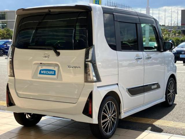 タント カスタムＲＳ　新品タイヤ／保証書／純正　１０インチ　ナビ／スマートアシスト（トヨタ・ダイハツ）／両側電動スライドドア／シートヒーター　前席／パノラマモニター／車線逸脱防止支援システム／シート　ハーフレザー　ターボ（3枚目）
