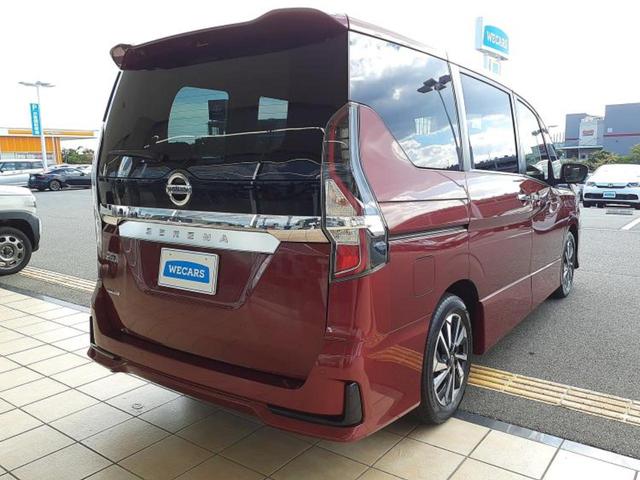 セレナ ハイウェイスターV 新品タイヤ/保証書/純正 SDナビ/インテリジェントルームミラー/衝突安全装置/両側電動スライドドア/車線逸脱防止支援システム/ヘッドランプ LED/ETC/EBD付ABS/横滑り防止装置 記録簿(3枚目)