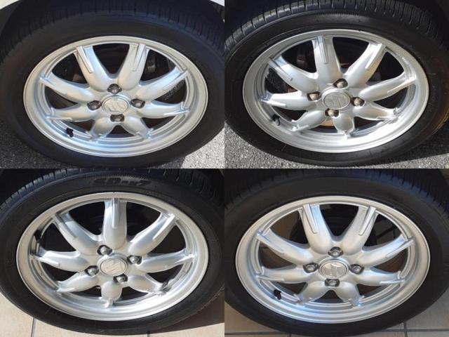 アルト X 新品タイヤ/保証書/社外 メモリーナビ/衝突安全装置/シートヒーター/ETC/EBD付ABS/横滑り防止装置/アイドリングストップ/ワンセグTV/エアバッグ 運転席/エアバッグ 助手席 ワンオーナー(57枚目)