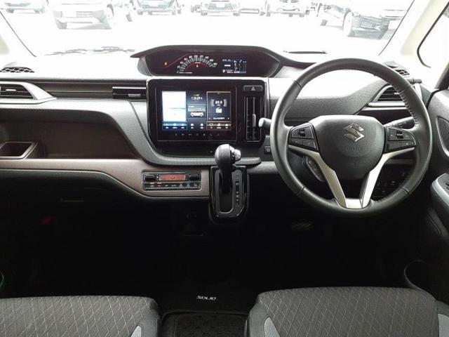 ソリオバンディット バンディットハイブリッドＭＶ　新品タイヤ／保証書／純正　ＳＤナビ／衝突安全装置／両側電動スライドドア／シートヒーター／車線逸脱防止支援システム／ヘッドランプ　ＬＥＤ／ＥＴＣ／ＥＢＤ付ＡＢＳ／横滑り防止装置／アイドリングストップ（6枚目）