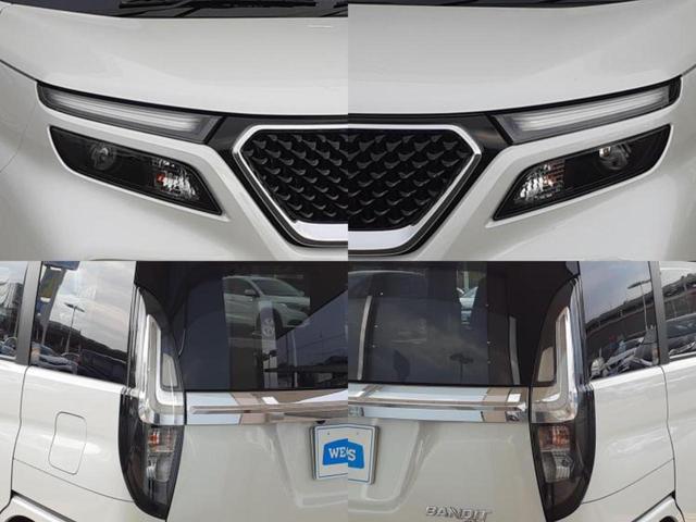 ソリオバンディット バンディットハイブリッドＭＶ　新品タイヤ／保証書／純正　ＳＤナビ／衝突安全装置／両側電動スライドドア／シートヒーター／車線逸脱防止支援システム／ヘッドランプ　ＬＥＤ／ＥＴＣ／ＥＢＤ付ＡＢＳ／横滑り防止装置／アイドリングストップ（65枚目）