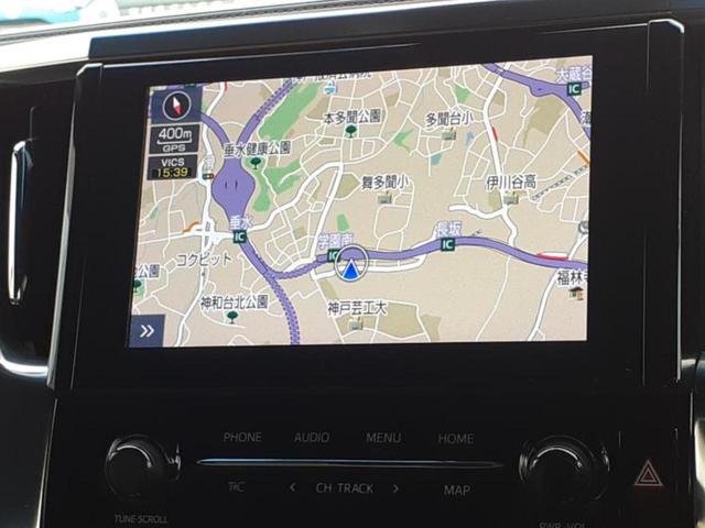 アルファードハイブリッド ４ＷＤハイブリッドＳタイプゴールド　新品タイヤ／純正エアロ／ディスプレイオーディオ＋ナビ９インチ／フリップダウンモニター　純正　１２．８インチ／デジタルインナーミラー／衝突安全装置／両側電動スライドドア　衝突被害軽減システム　フルエアロ（10枚目）