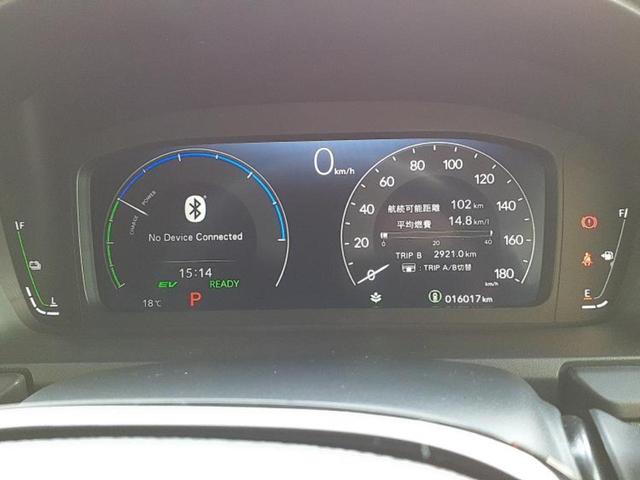 ステップワゴン ｅＨＥＶスパーダプレミアムライン　新品タイヤ／純正　１１インチ　ＳＤナビ／フリップダウンモニター／衝突安全装置／両側電動スライドドア／シートヒーター／車線逸脱防止支援システム／シート　ハーフレザー／電動バックドア　衝突被害軽減システム（15枚目）