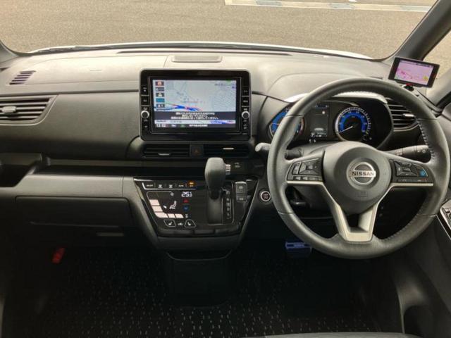 ルークス ハイウェイスターＧターボアーバンクロムプロパイロ　保証書／純正　９インチ　ＳＤナビ／衝突安全装置／両側電動スライドドア／シートヒーター　前席／全方位モニター／車線逸脱防止支援システム／シート　合皮／プロパイロット／ドライブレコーダー　純正　ターボ（6枚目）