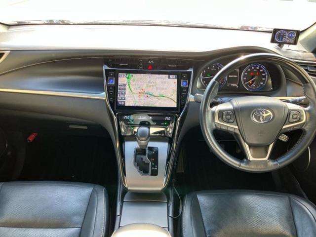 ハリアー プレミアムメタルアンドレザーパッケージ　新品タイヤ／純正エアロ／保証書／社外　１０インチ　ＳＤナビ／衝突安全装置／シートヒーター／車線逸脱防止支援システム／シート　フルレザー／電動バックドア／ヘッドランプ　ＬＥＤ／ＥＴＣ／ＥＢＤ付ＡＢＳ（6枚目）