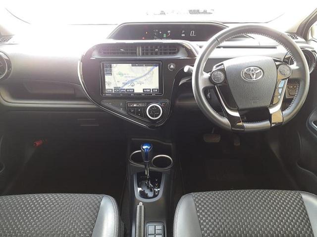 アクア クロスオーバー　保証書／純正　９インチ　ＳＤナビ／衝突安全装置／車線逸脱防止支援システム／シート　ハーフレザー／ドライブレコーダー　純正／ヘッドランプ　ＬＥＤ／Ｂｌｕｅｔｏｏｔｈ接続／ＥＴＣ／ＥＢＤ付ＡＢＳ　ドラレコ（6枚目）