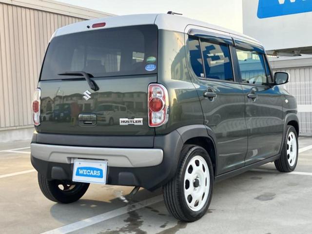 ハスラー Ｇ　新品タイヤ／保証書／社外　ＳＤナビ／シートヒーター／ＥＴＣ／ＥＢＤ付ＡＢＳ／アイドリングストップ／フルセグＴＶ／エアバッグ　運転席／エアバッグ　助手席／アルミホイール　純正　１５インチ　盗難防止装置（3枚目）