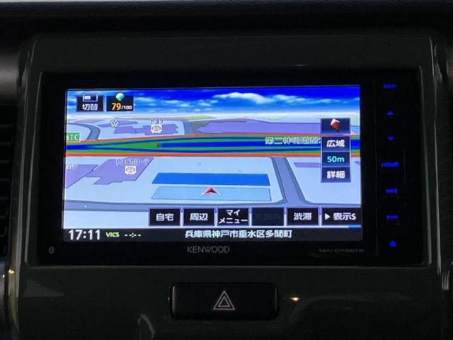 ハスラー Ｇ　新品タイヤ／保証書／社外　ＳＤナビ／シートヒーター／ＥＴＣ／ＥＢＤ付ＡＢＳ／アイドリングストップ／フルセグＴＶ／エアバッグ　運転席／エアバッグ　助手席／アルミホイール　純正　１５インチ　盗難防止装置（10枚目）