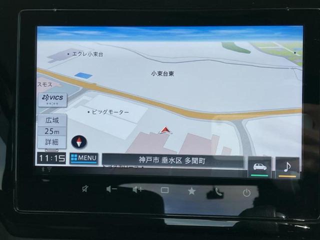 ソリオバンディット バンディットハイブリッドＭＶ　新品タイヤ／保証書／純正　９インチ　ナビ／フリップダウンモニター　社外　９インチ／デュアルカメラブレーキサポート（スズキ）／両側電動スライドドア／シートヒーター／全方位モニター　全周囲カメラ　ドラレコ（10枚目）