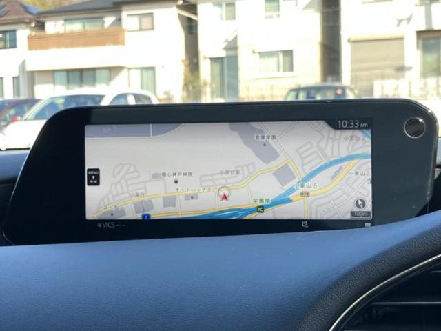 MAZDA3ファストバック X Lパッケージ 保証書/純正 SDナビ/シート フルレザー/ヘッドランプ LED/ETC/フルセグTV/アルミホイール 純正 18インチ/キーレスエントリー/オートエアコン/ワンオーナー/取扱説明書 革シート(9枚目)