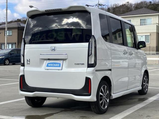 N-BOXカスタム ヒョウジュン 保証書/純正 8インチ SDナビ/電動スライドドア/シートヒーター/車線逸脱防止支援システム/ヘッドランプ LED/ETC/EBD付ABS/横滑り防止装置/アイドリングストップ LEDヘッドランプ(3枚目)