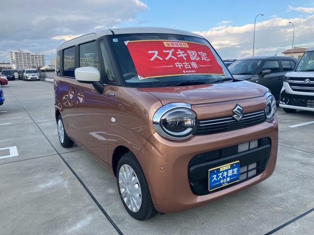 ワゴンＲスマイル ＨＹＢＲＩＤ　Ｓ　３型前後衝突被害軽減ブレーキ　エアコン　パワステ　パワーウィンドウ　エアバック　ＡＢＳ　集中ロック　オートライト　衝突被害軽減ボディ　スペアキーあり　後席プライバシーガラス　パンク修理剤　保証書・取説完備（6枚目）