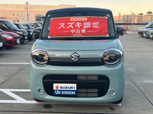 ワゴンＲスマイル ＨＹＢＲＩＤ　Ｘ　３型前後衝突被害軽減ブレーキ　デュアルセンサーブレーキサポート２、後退時ブレーキサポート、オートクルーズ、オートエアコン、キーレスプッシュエンジンスタート、両側電動格納ミラー、ＨＹＢＲＩＤ、オートライト、運転席シートヒーター、（2枚目）