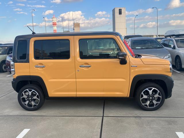 ハスラー HYBRID X 3型前後衝突被害軽減ブレーキ デュアルカメラブレーキサポート、後退時ブレーキサポート、オートクルーズ、オートエアコン、キーレスプッシュエンジンスタート、両側電動格納ミラー、HYBRID、オートライト、運転席シートヒーター(4枚目)