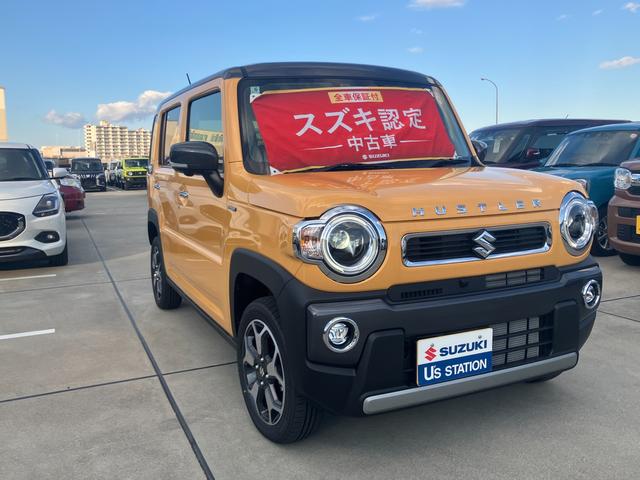 ハスラー HYBRID X 3型前後衝突被害軽減ブレーキ デュアルカメラブレーキサポート、後退時ブレーキサポート、オートクルーズ、オートエアコン、キーレスプッシュエンジンスタート、両側電動格納ミラー、HYBRID、オートライト、運転席シートヒーター(6枚目)