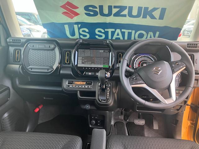 ハスラー HYBRID X 3型前後衝突被害軽減ブレーキ デュアルカメラブレーキサポート、後退時ブレーキサポート、オートクルーズ、オートエアコン、キーレスプッシュエンジンスタート、両側電動格納ミラー、HYBRID、オートライト、運転席シートヒーター(15枚目)