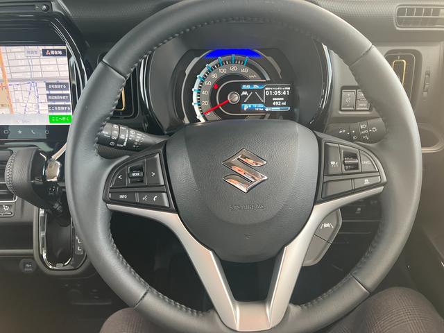 ハスラー HYBRID X 3型前後衝突被害軽減ブレーキ デュアルカメラブレーキサポート、後退時ブレーキサポート、オートクルーズ、オートエアコン、キーレスプッシュエンジンスタート、両側電動格納ミラー、HYBRID、オートライト、運転席シートヒーター(27枚目)