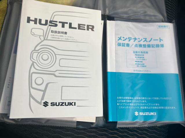 ハスラー HYBRID X 3型前後衝突被害軽減ブレーキ デュアルカメラブレーキサポート、後退時ブレーキサポート、オートクルーズ、オートエアコン、キーレスプッシュエンジンスタート、両側電動格納ミラー、HYBRID、オートライト、運転席シートヒーター(36枚目)