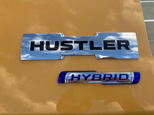ハスラー HYBRID X 3型前後衝突被害軽減ブレーキ デュアルカメラブレーキサポート、後退時ブレーキサポート、オートクルーズ、オートエアコン、キーレスプッシュエンジンスタート、両側電動格納ミラー、HYBRID、オートライト、運転席シートヒーター(62枚目)