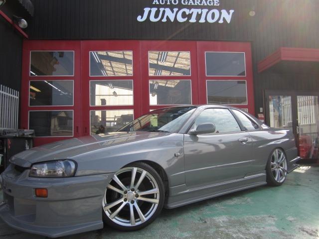 25GTターボ URASフルエアロ 車高調 前置きインタークーラー マフラー オールペイントBMWライムロックグレーパール(3枚目)