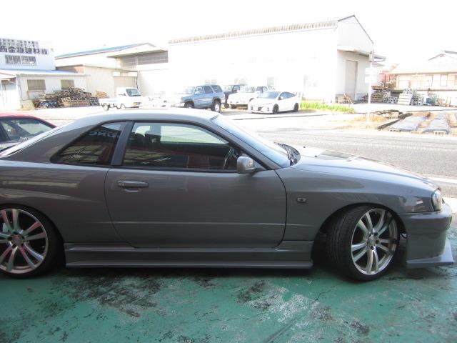 25GTターボ URASフルエアロ 車高調 前置きインタークーラー マフラー オールペイントBMWライムロックグレーパール(9枚目)