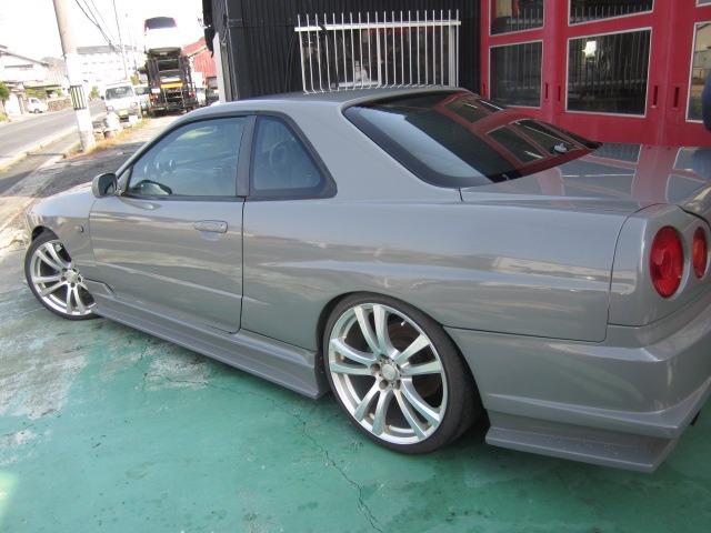 25GTターボ URASフルエアロ 車高調 前置きインタークーラー マフラー オールペイントBMWライムロックグレーパール(13枚目)