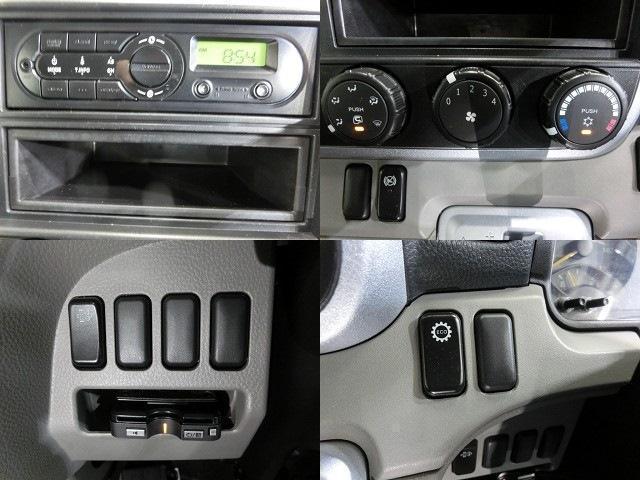 キャンター 平ボディ　ＰＧ　２ｔ積　純正ＡＭ／ＦＭオーディオ・ＡＵＸ・ＥＴＣ・キーレス・フォグランプ・エアバック・ＡＢＳ・ＥＣＯモード・坂道発進補助装置・荷台寸法３０５Ｘ１６０Ｘ３８・車輛総重量４７７５ｋｇ・極東アーム式８００ｋｇＰＧ（15枚目）