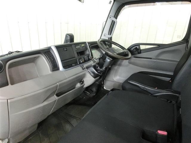 キャンター 平ボディ　２ｔ積　純正ＡＭ／ＦＭオーディオ・ＡＵＸ・ＥＴＣ・キーレスエントリー・衝突被害軽減ブレーキ・車線逸脱警報・ヘッドライトレベライザー・エアバック・ＡＢＳ・荷台寸法４３５×１７９×３８・車輛総重量４７３５ｋｇ（10枚目）