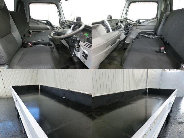 キャンター 平ボディ　２ｔ積　純正ＡＭ／ＦＭオーディオ・ＡＵＸ・ＥＴＣ・キーレスエントリー・衝突被害軽減ブレーキ・車線逸脱警報・ヘッドライトレベライザー・エアバック・ＡＢＳ・荷台寸法４３５×１７９×３８・車輛総重量４７３５ｋｇ（13枚目）