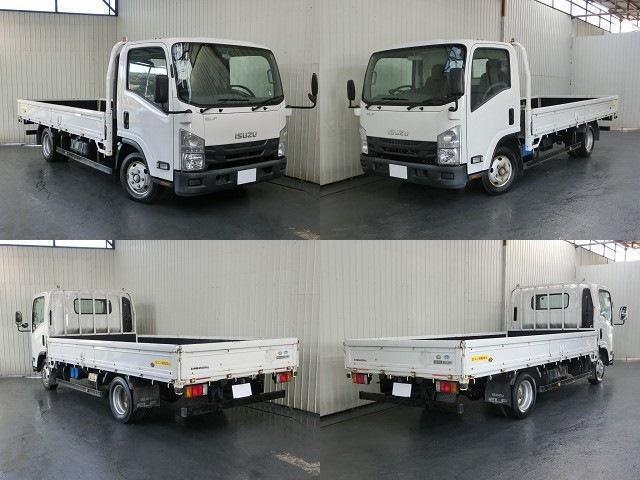 エルフトラック 平ボディ　２ｔ積　純正ＡＭ／ＦＭラジオ・ＥＴＣ・キーレス・左電格ミラー・ＡＳＲ・坂道発進補助装置・ＥＣＯＮＯモード・ヘッドライトレベライザー・ミラーヒーター・荷台寸法４３５×２０６×３８・車輛総重量４８９５ｋｇ（7枚目）