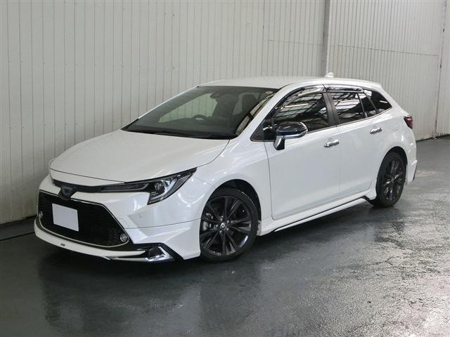 カローラツーリング ハイブリッド　ダブルバイビー　純正１０．５インチナビ・フルセグＴＶ・Ｂカメラ・Ｂｌｕｅｔｏｏｔｈ・ＥＴＣ・ＴＳＳ・プリクラ・Ｒクルコン・ＬＤＡ・Ａハイビーム・ＢＳＭ・クリアランスソナー・ブラックハーフレザーシート・モデリスタエアロ（2枚目）